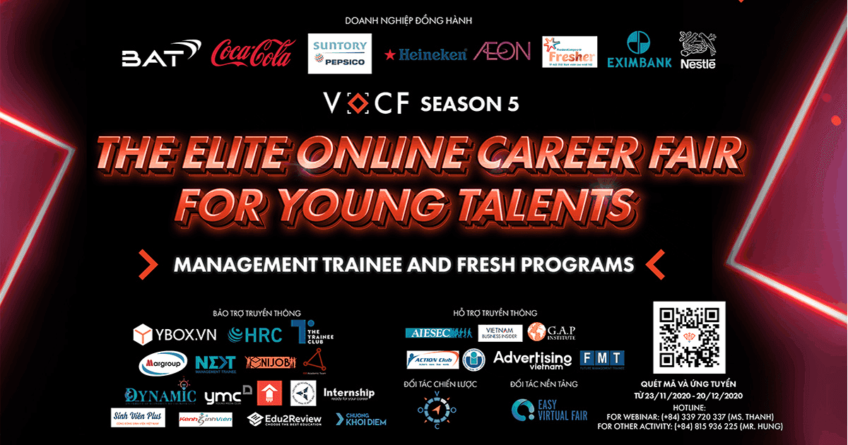 [Công Bố Chương Trình VOCF Season 5] The Elite Online Career Fair For Young Talents - Management Trainee & Fresh Programs