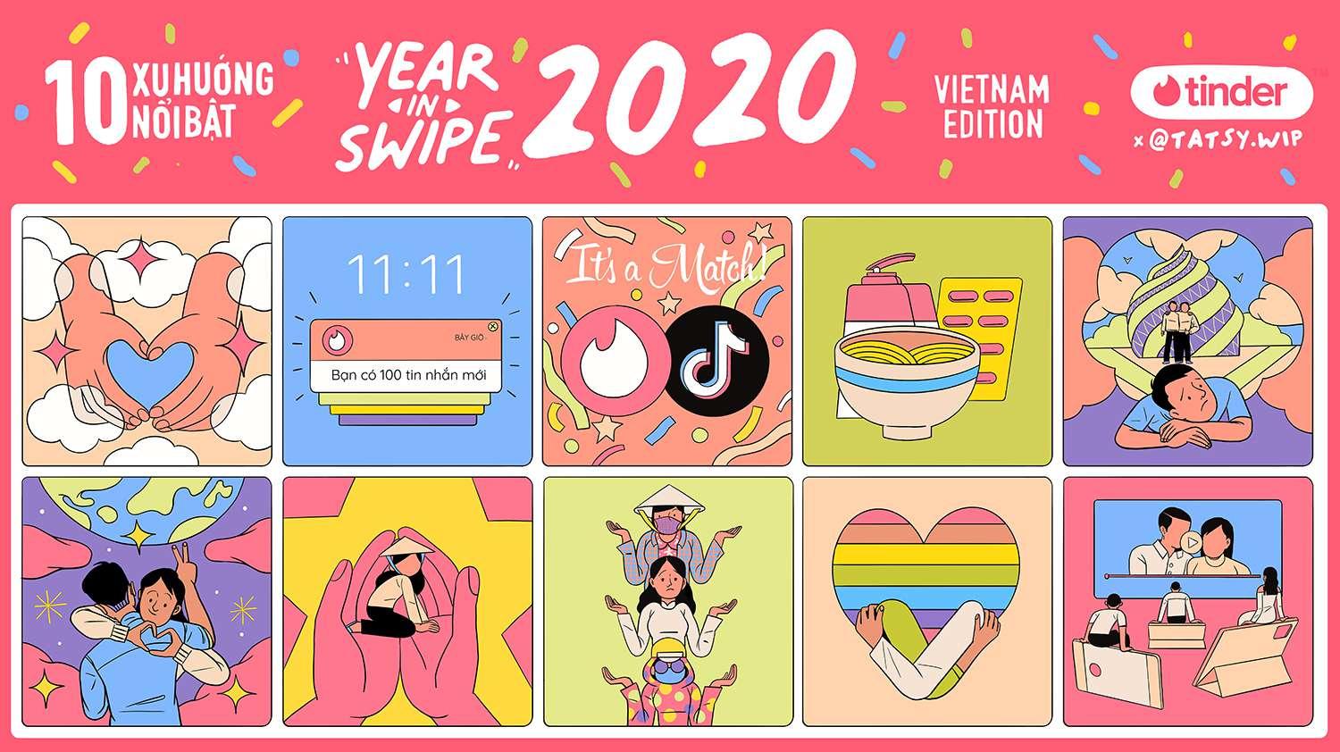 10 xu hướng phổ biến nhất trên Tinder trong năm 2020