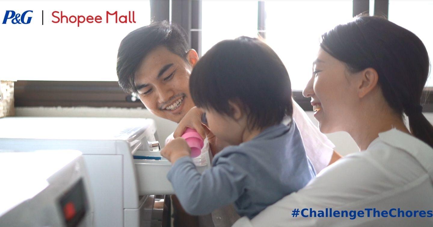 P&G và Shopee hợp tác khởi động chiến dịch #ChallengeTheChores nhằm khuyến khích phân chia việc nhà công bằng