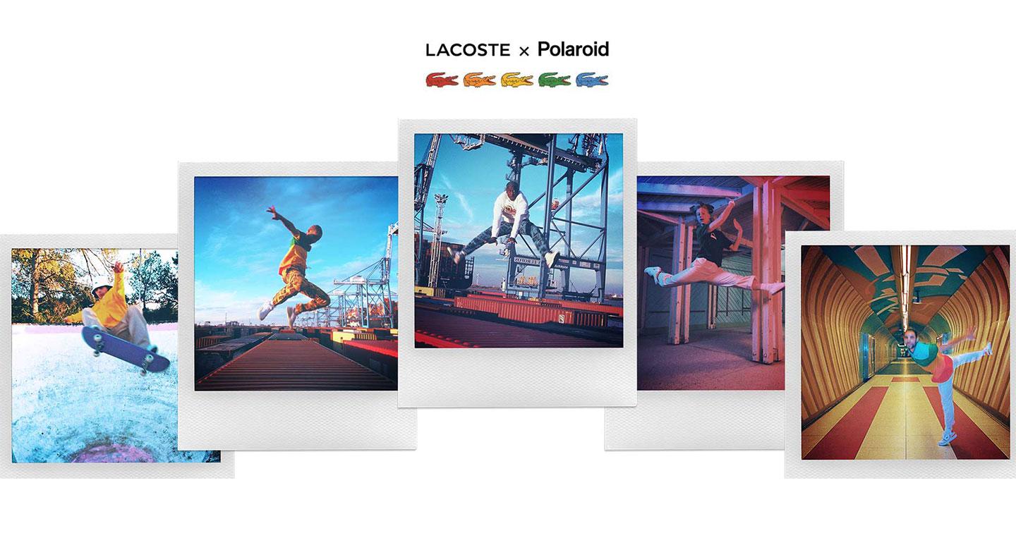 Lacoste X Polaroid: Hòa Sắc Những Dải Màu Retro