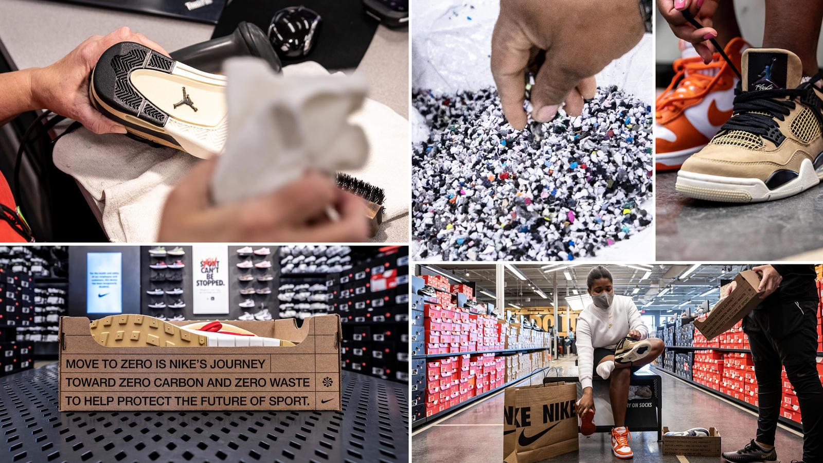 Nike bán giày "cũ" để thực hiện mục tiêu giảm 70% lượng khí carbon