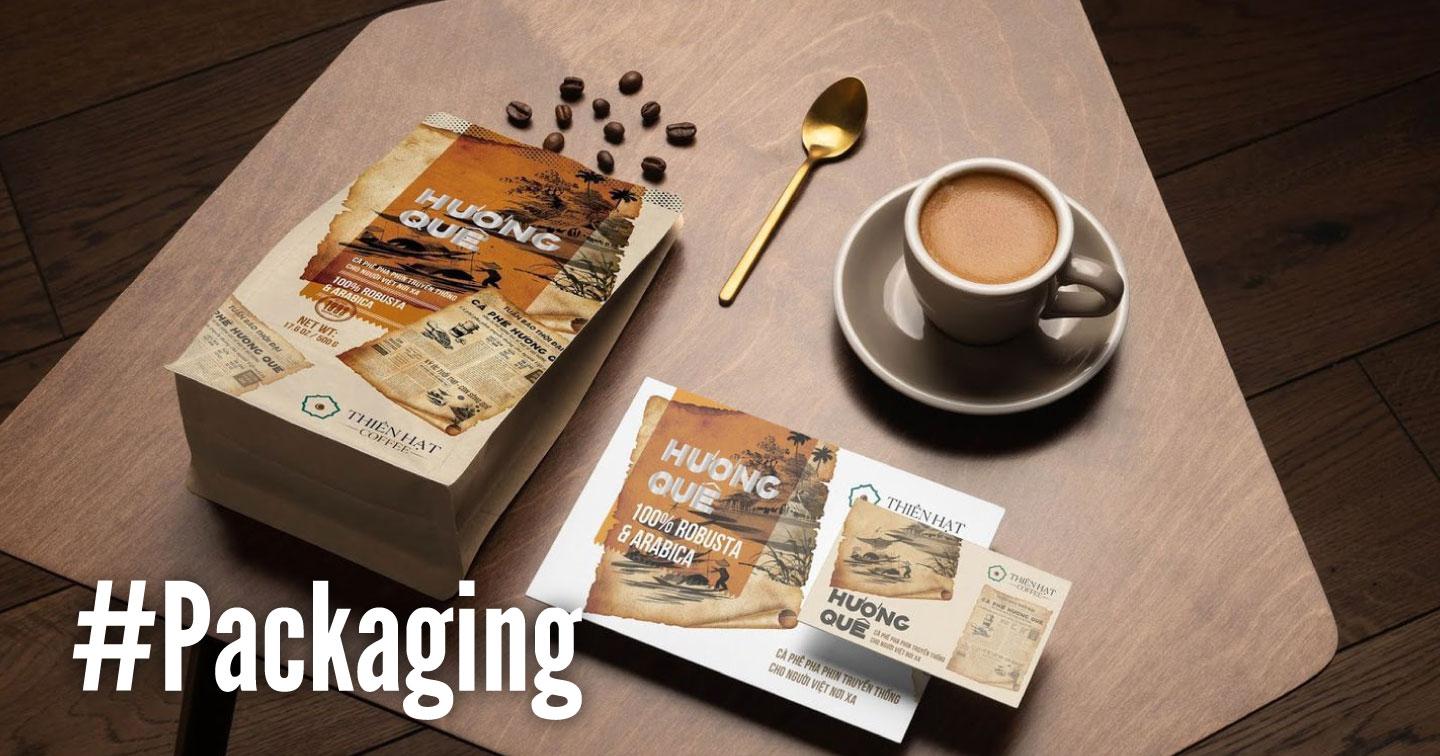 #Packaging: Huong Que Coffee - Tôn vinh cà phê Việt Nam và bản sắc văn hóa truyền thống