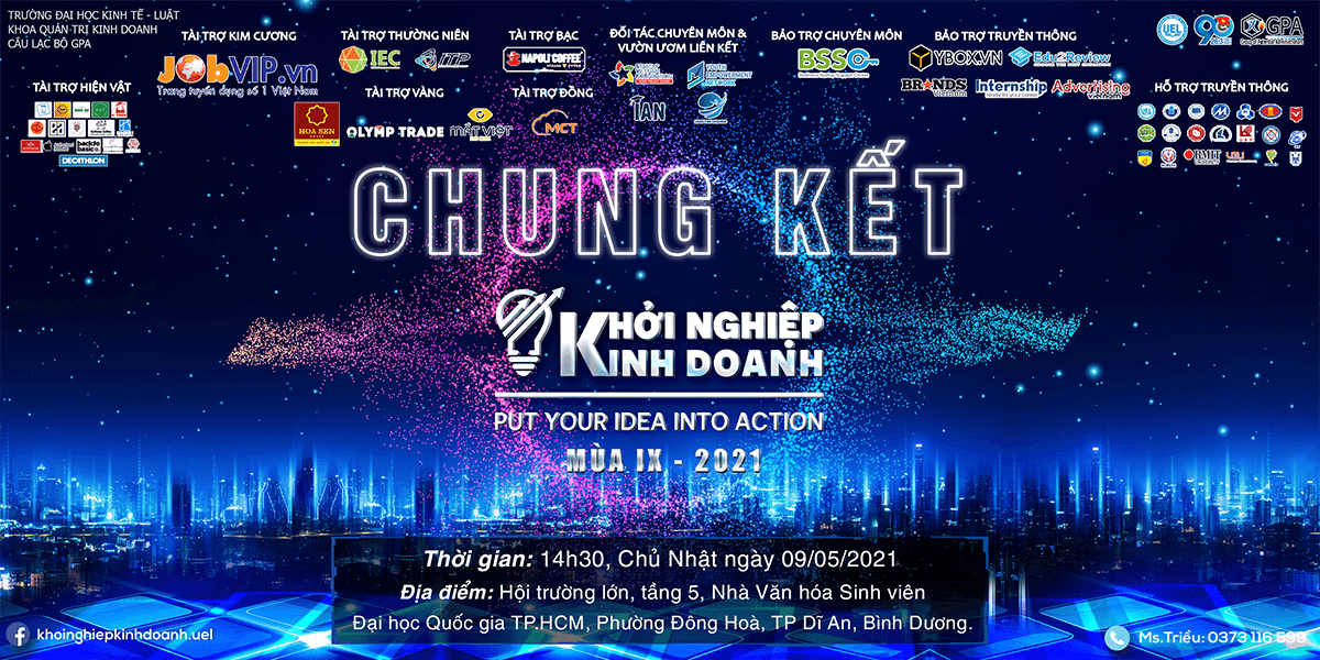 CHUNG KẾT CUỘC THI KHỞI NGHIỆP KINH DOANH LẦN IX - 2021 - MỘT SỰ BÙNG NỔ ĐÁNG MONG CHỜ!