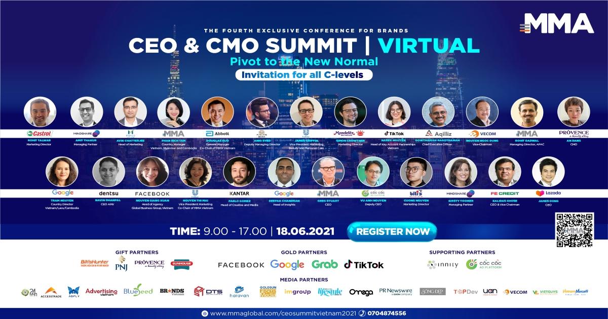 CÁC CHUYÊN GIA ĐẦU NGÀNH HỘI TỤ TẠI “CEO & CMO SUMMIT 2021”