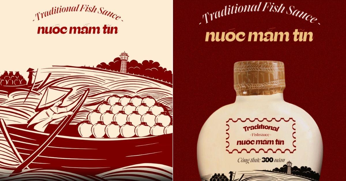 Nước mắm Tĩn - Cảm hứng thiết kế từ lịch sử 300 năm của làng chài Phan Thiết