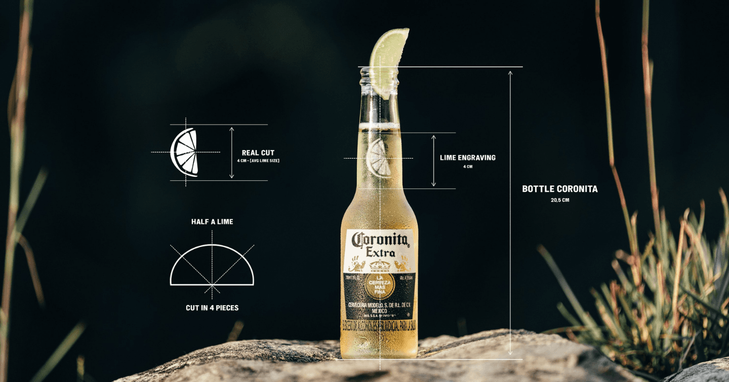 Corona "tôn vinh" nghi thức uống bia cùng chanh trong thiết kế chai mới