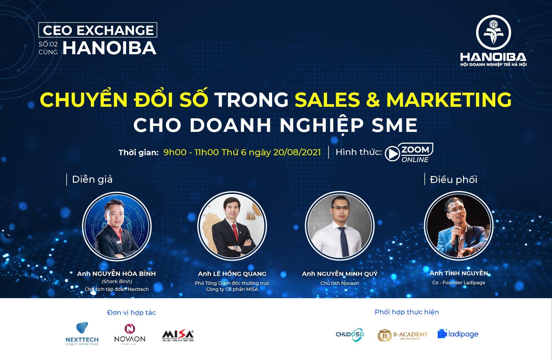 Workshop: Chuyển đổi số trong Sales & Marketing cho doanh nghiệp SME (20/08/2021)