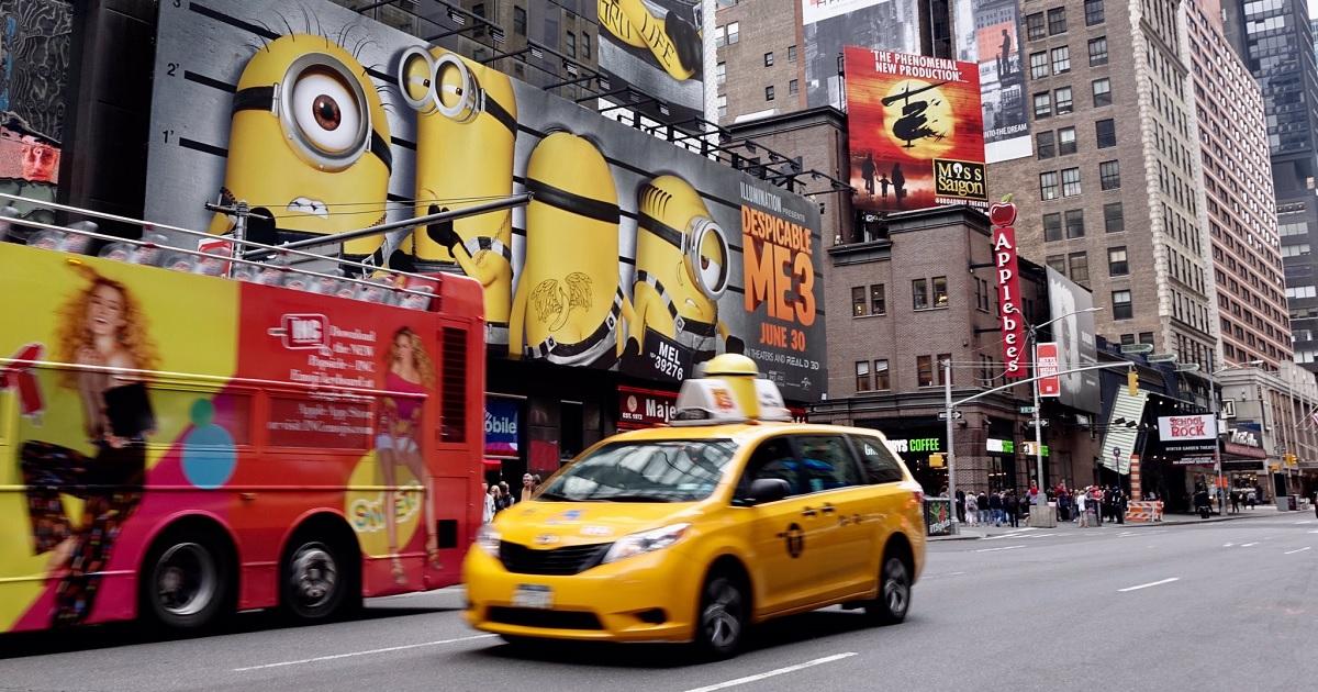Despicable Me 3 'náo loạn' đường phố NewYork với chiến dịch quảng cáo taxi sáng tạo
