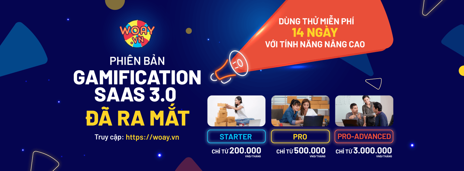 WOAY.vn ra mắt Gamification Marketing SAAS phiên bản 3.0, số hóa promotion chỉ trong 5 phút