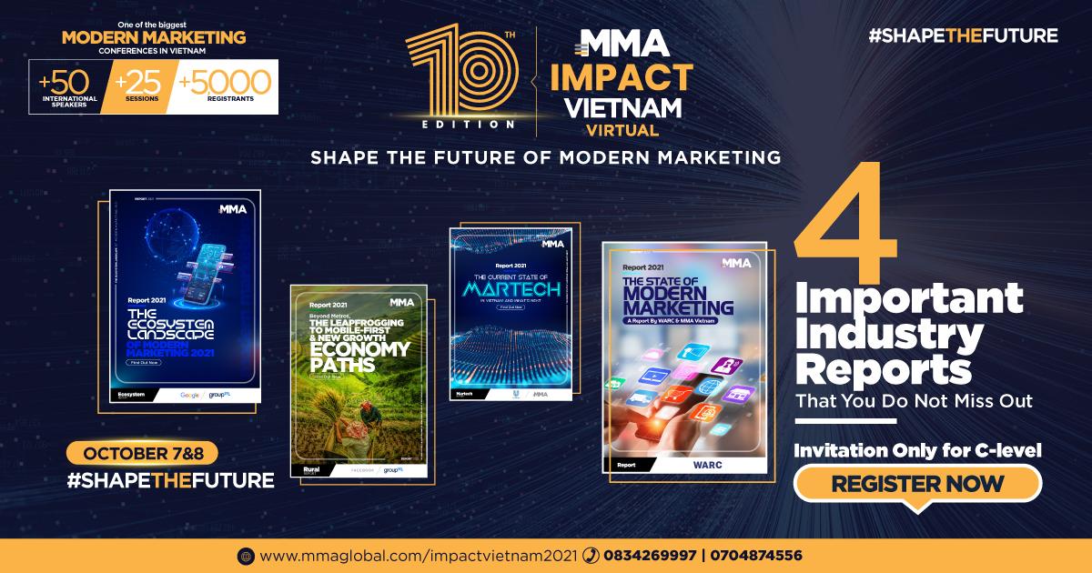  MMA Việt Nam sẽ công bố 4 báo cáo thị trường quan trọng tại MMA IMPACT VIETNAM 2021