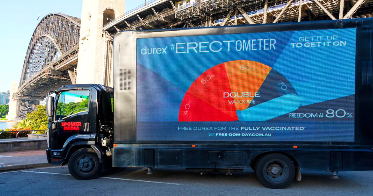 Durex Australia ra mắt #Erectometer - máy đo dữ liệu tiêm chủng thời gian thực, khuyến khích người dân tiêm vắc-xin 