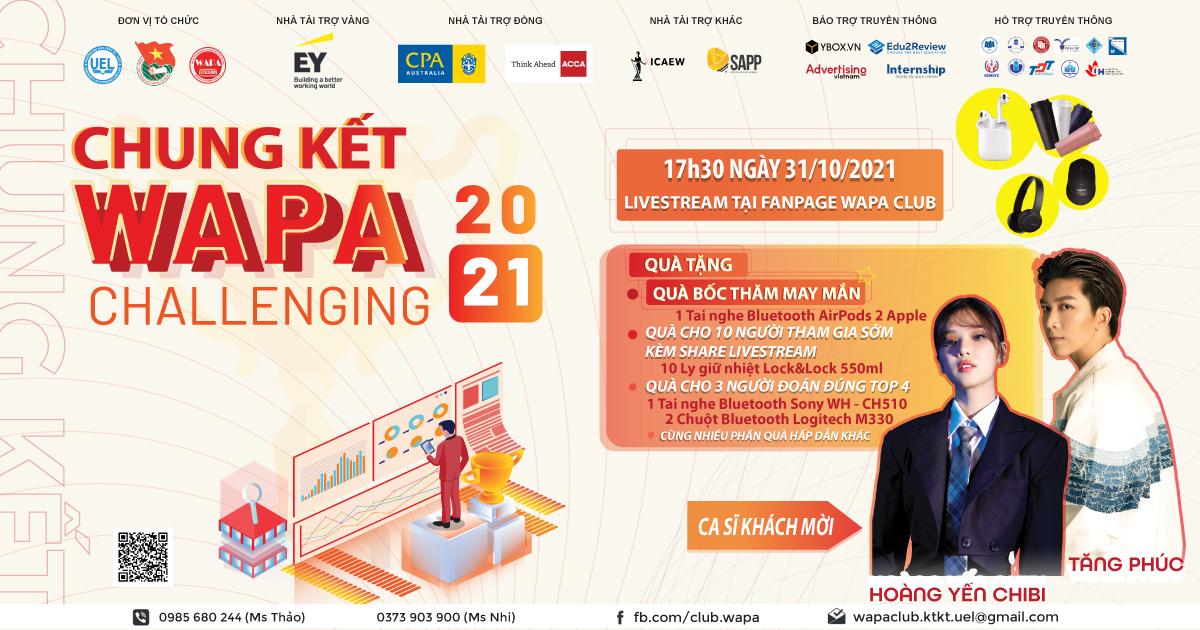 Chung kết cuộc thi WAPA Challenging 2021 - Đêm chung kết thăng hoa về cảm xúc và tri thức