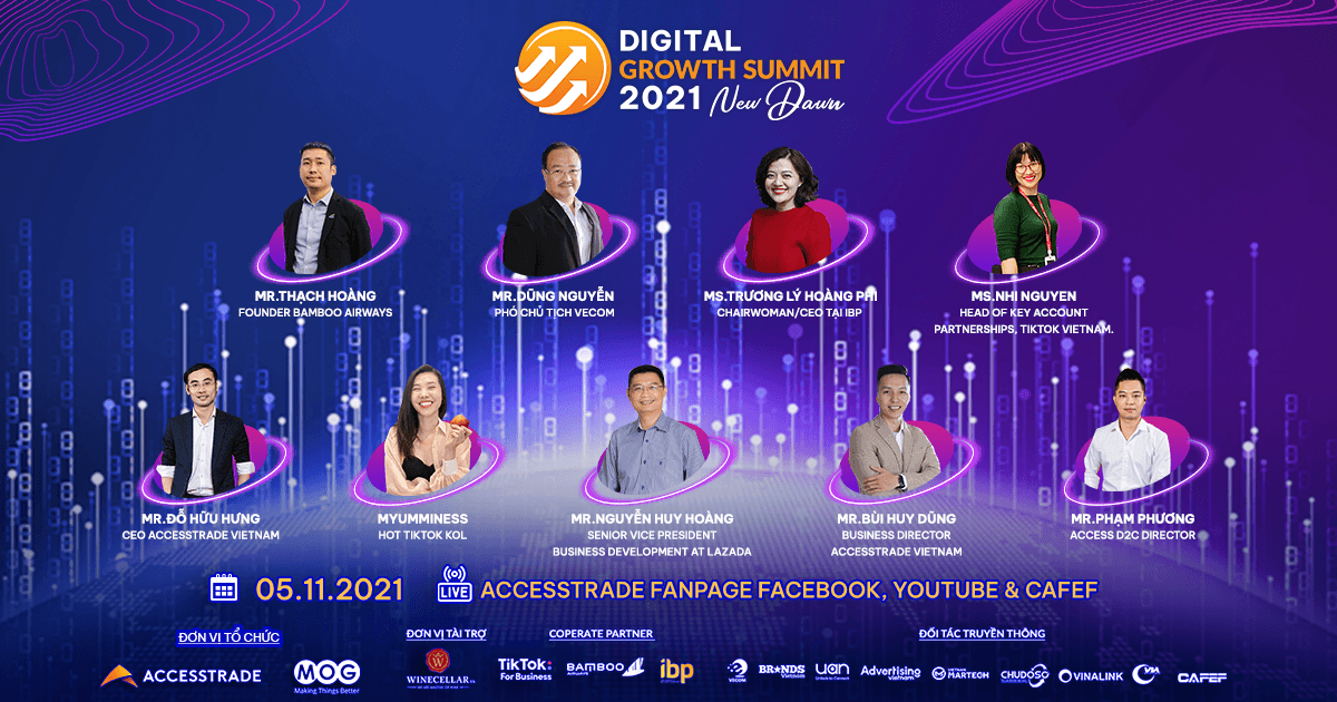 Những tên tuổi sáng giá nào sẽ hội tụ tại Digital Growth Summit 2021?