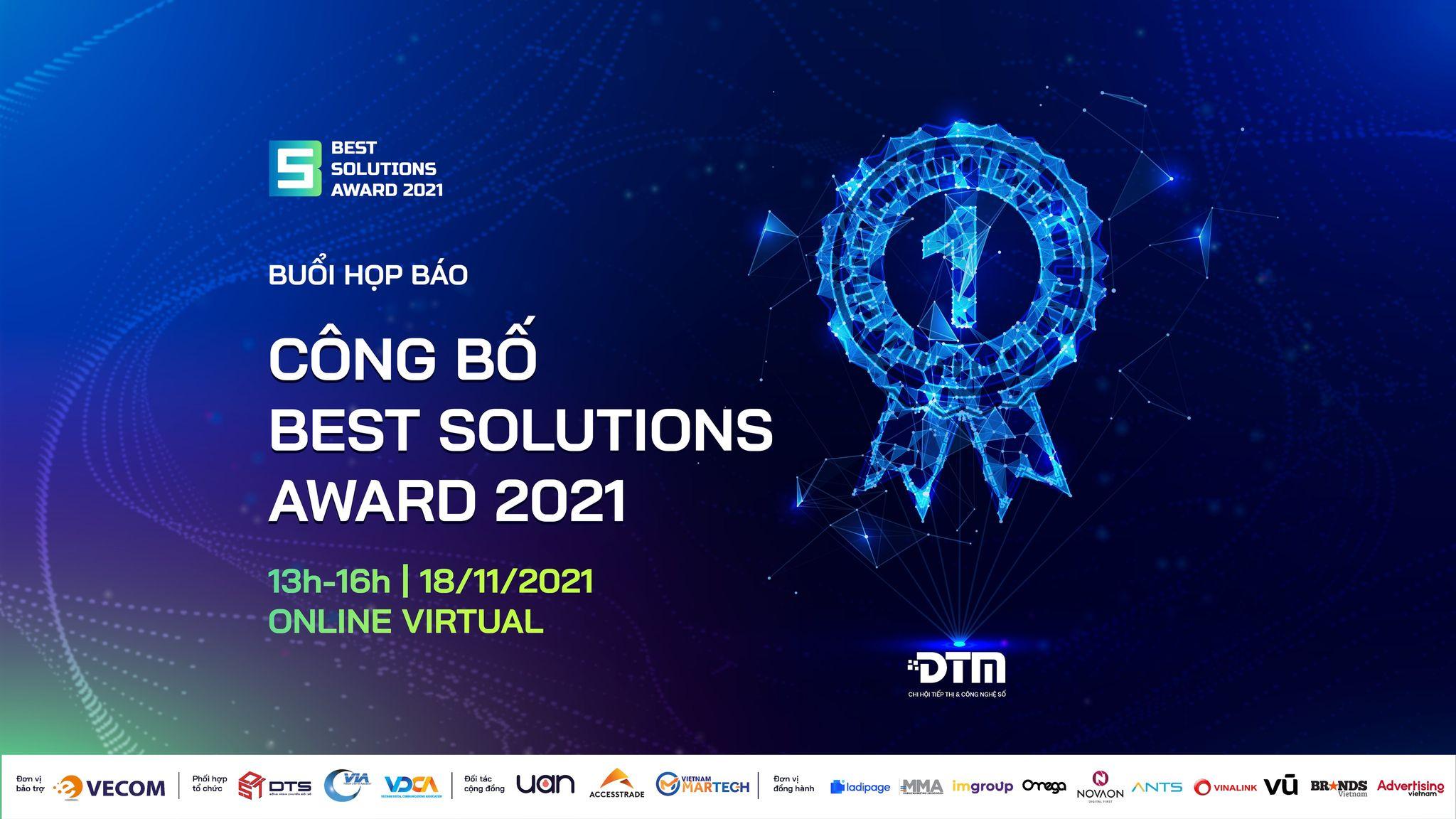 Vé mời tham gia buổi công bố giải thưởng Best Solutions Award 2021