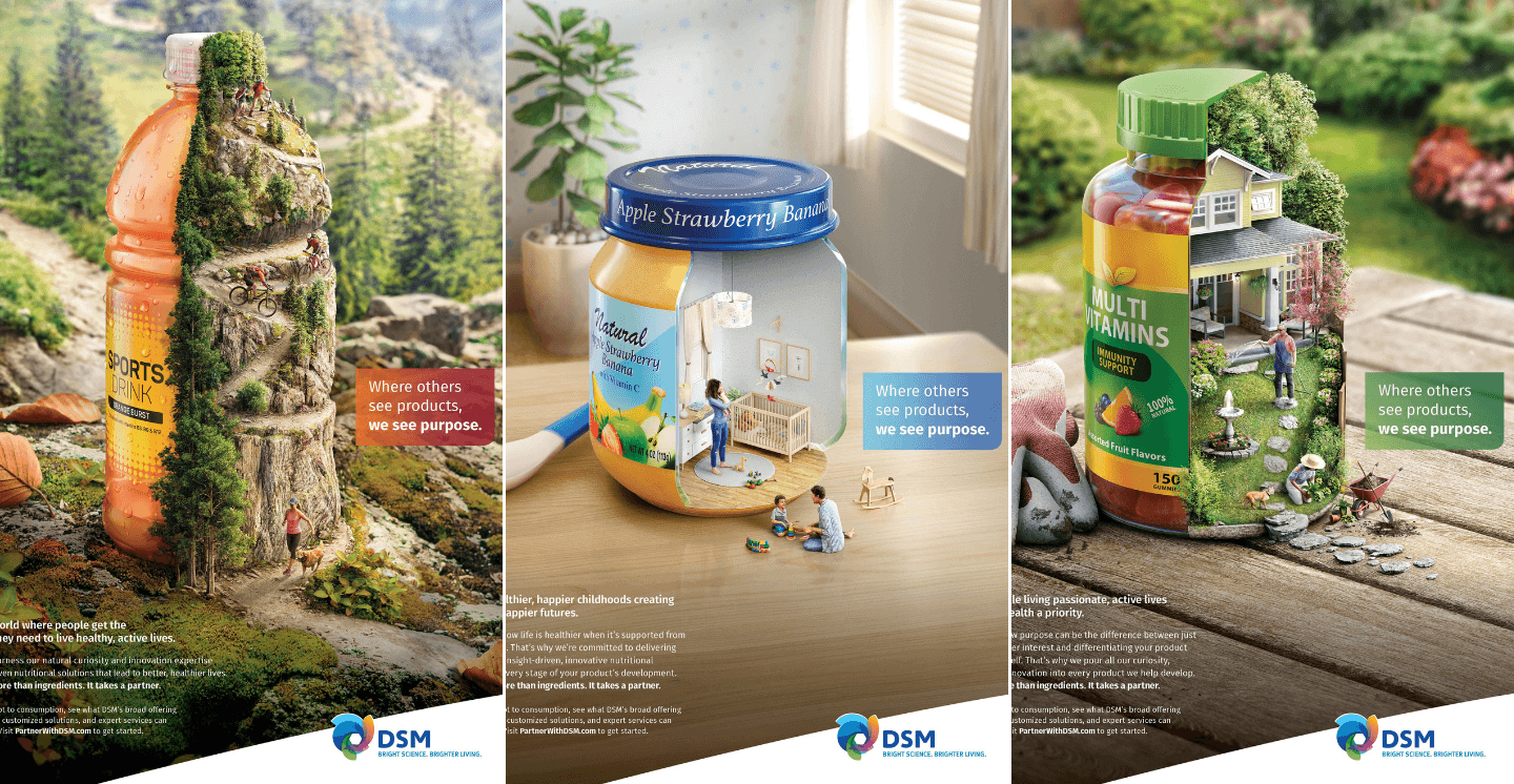 Print Ad độc đáo từ DSM: Khám phá mục đích "thực sự" của sản phẩm dinh dưỡng 