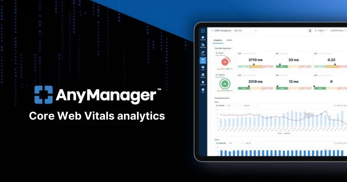 AnyMind Group bổ sung tính năng phân tích Core Web Vitals trên AnyManager