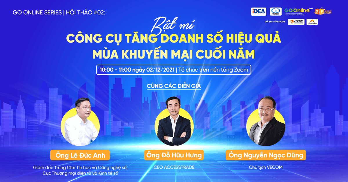 ACCESSTRADE Mời tham dự Webniar "Bật mí công cụ tăng doanh số hiệu quả mùa khuyến mãi cuối năm"