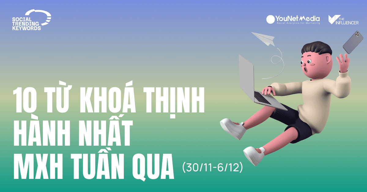#SocialTrendingKeywords: 10 từ khoá thịnh hành nhất MXH tuần qua (30/11-6/12)