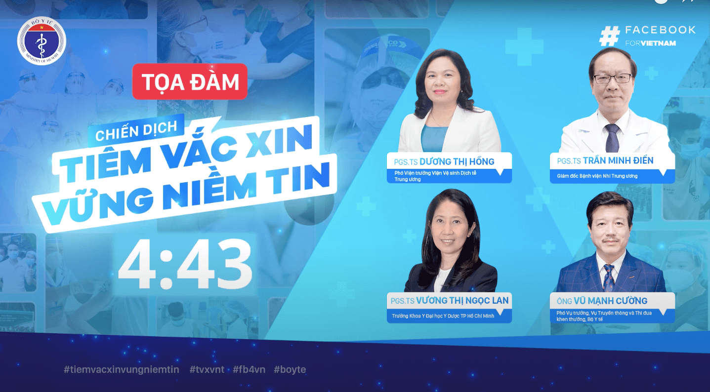 Chiến dịch truyền thông “Tiêm vắc xin - Vững niềm tin” về đích với toạ đàm số 3 và ca khúc cổ động chính thức 