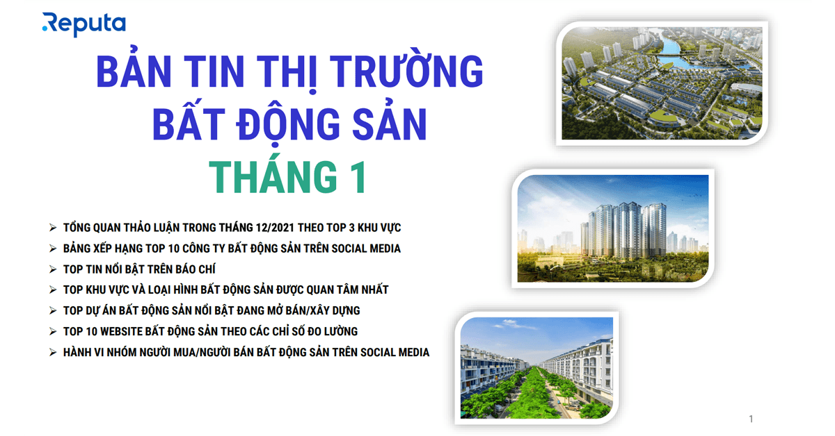 [Download] Bản tin thị trường Bất động sản Tháng 1/2022