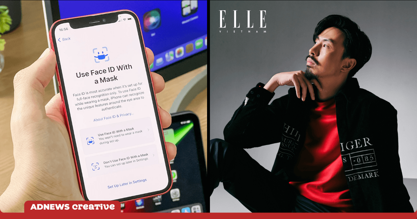 Creative #4: Apple ra mắt tính năng mở khoá Face ID khi đeo khẩu trang,  Đen Vâu hợp tác cùng Tommy Hilfiger