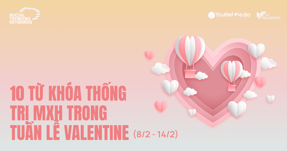 #SocialTrendingKeywords: 10 từ khóa thống trị MXH trong tuần lễ Valentine (8/2 - 14/2)