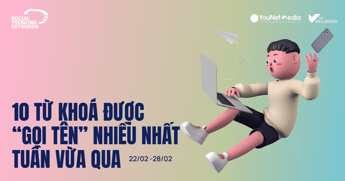 #SocialTrendingKeywords: 10 từ khóa thu hút sự chú ý nhất tuần qua (22/2 - 28/2)