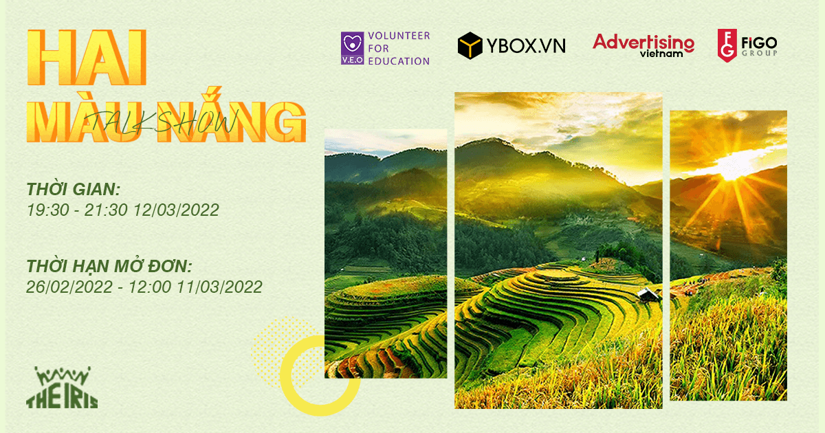 [Toàn quốc - Online] Talkshow "Hai màu nắng"