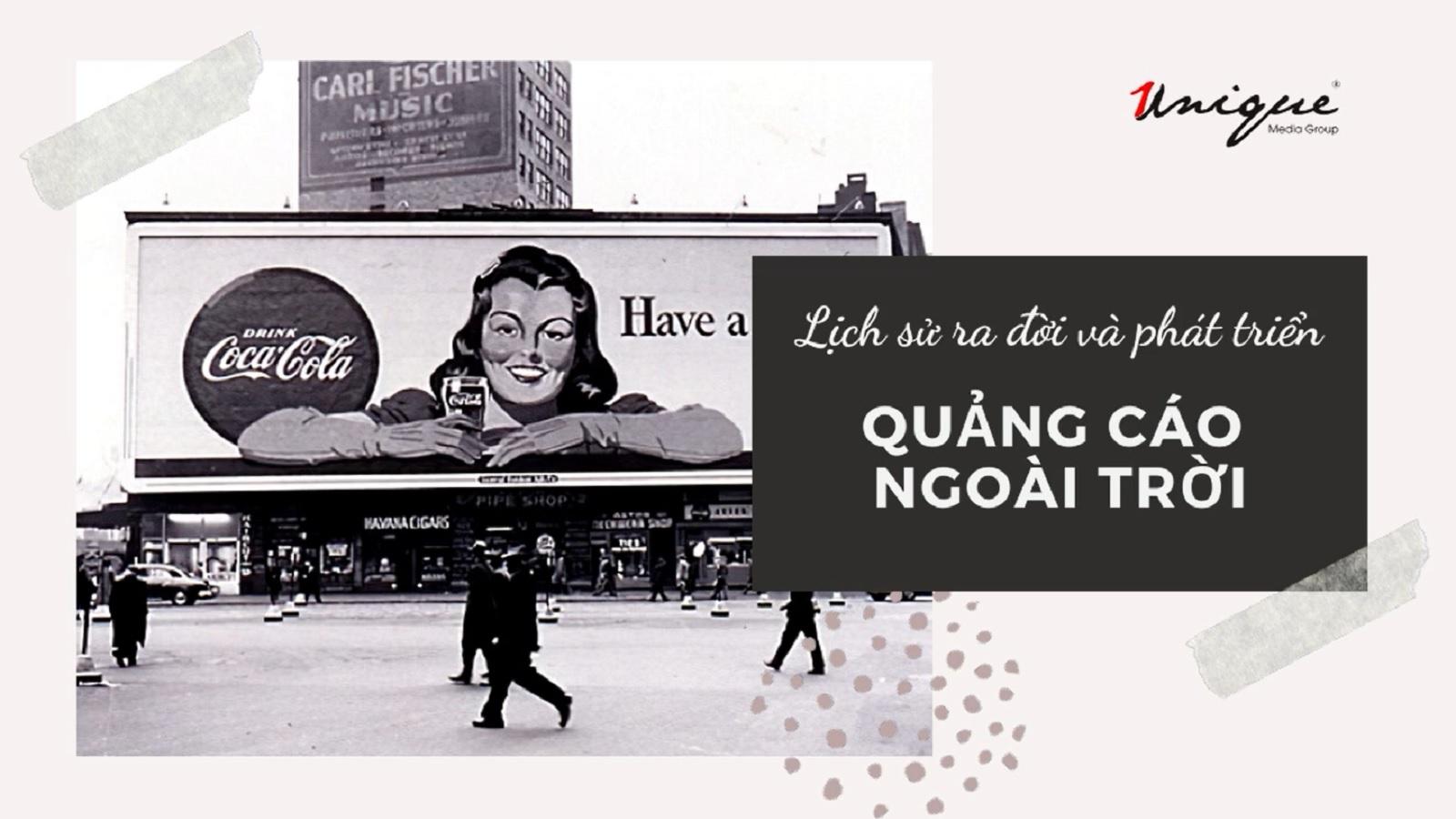 Lịch sử ra đời và phát triển của quảng cáo ngoài trời