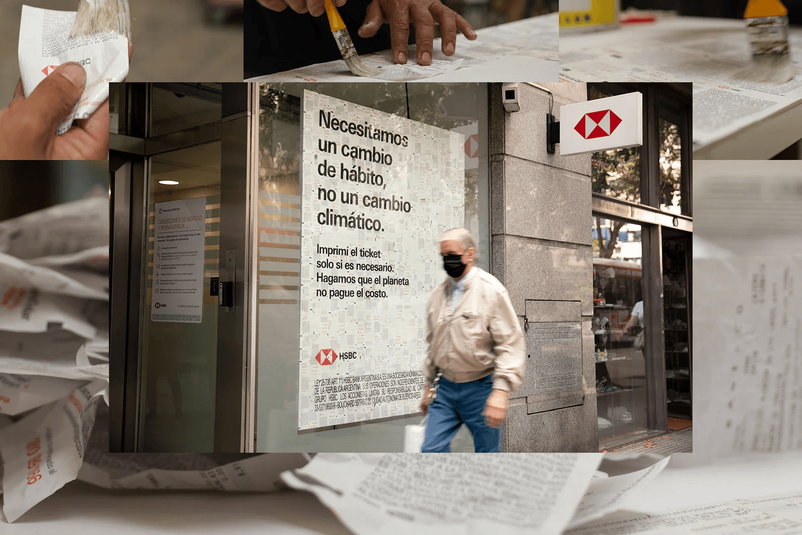 Tận dụng biên lai ATM làm OOH, HSBC kêu gọi mọi người thay đổi thói quen để bảo vệ môi trường 
