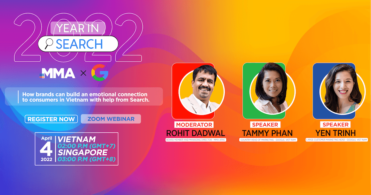 MMA Vietnam x Google Webinar: Cách xây dựng kết nối cảm xúc với khách hàng với sự trợ giúp của Search