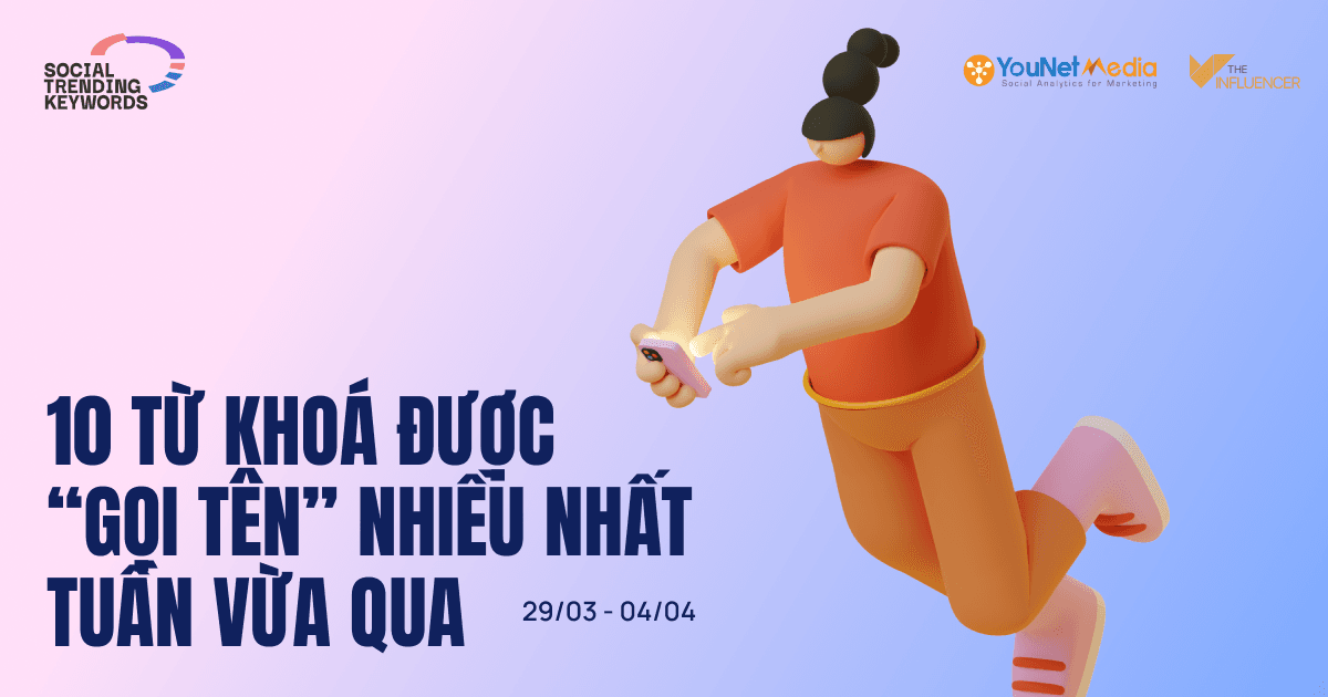 #SocialTrendingKeywords: 10 từ khóa rầm rộ nhất mạng xã hội tuần qua (29/3 - 4/4)