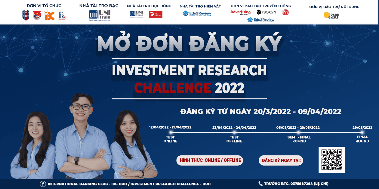 Chỉ còn 1 ngày cuối cùng đăng ký cuộc thi thử thách phân tích đầu tư  lần thứ X với tổng giải thưởng lên đến 700 triệu đồng. 