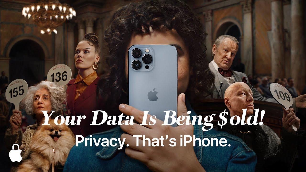 Quảng cáo tính năng bảo mật, Apple mỉa mai tình trạng "đấu giá thông tin" trái phép