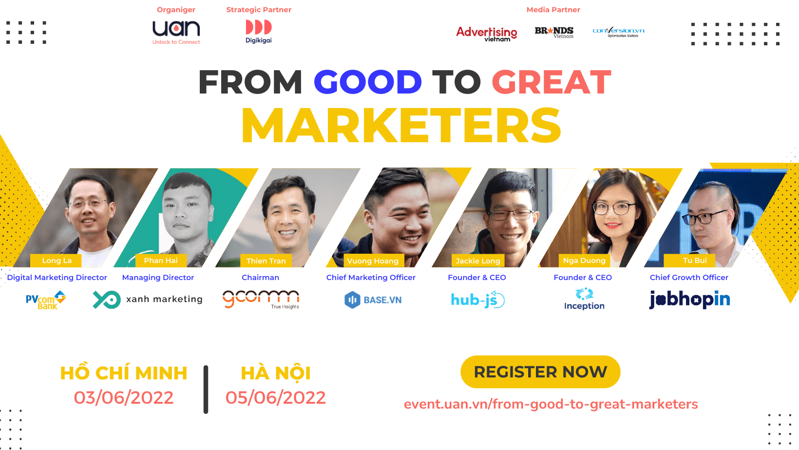Mời tham dự sự kiện: From Good to Great Marketers