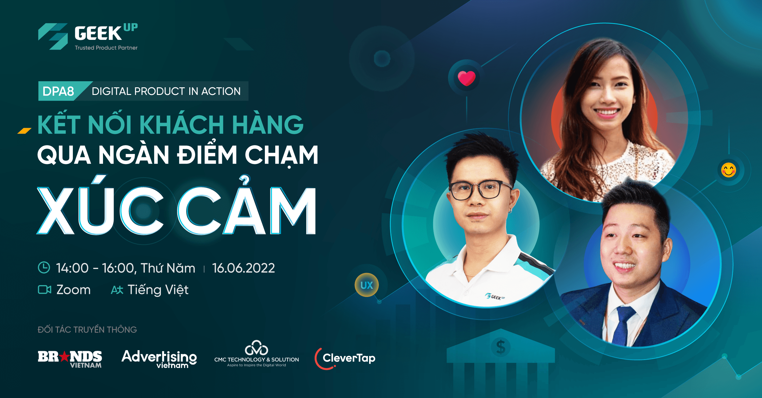 GEEK Up mời tham dự workshop “Kết nối khách hàng qua ngàn điểm chạm xúc cảm”