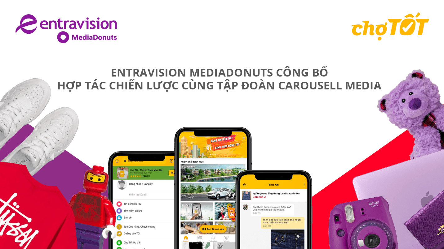 MediaDonuts và Carousell Media Group hợp tác độc quyền