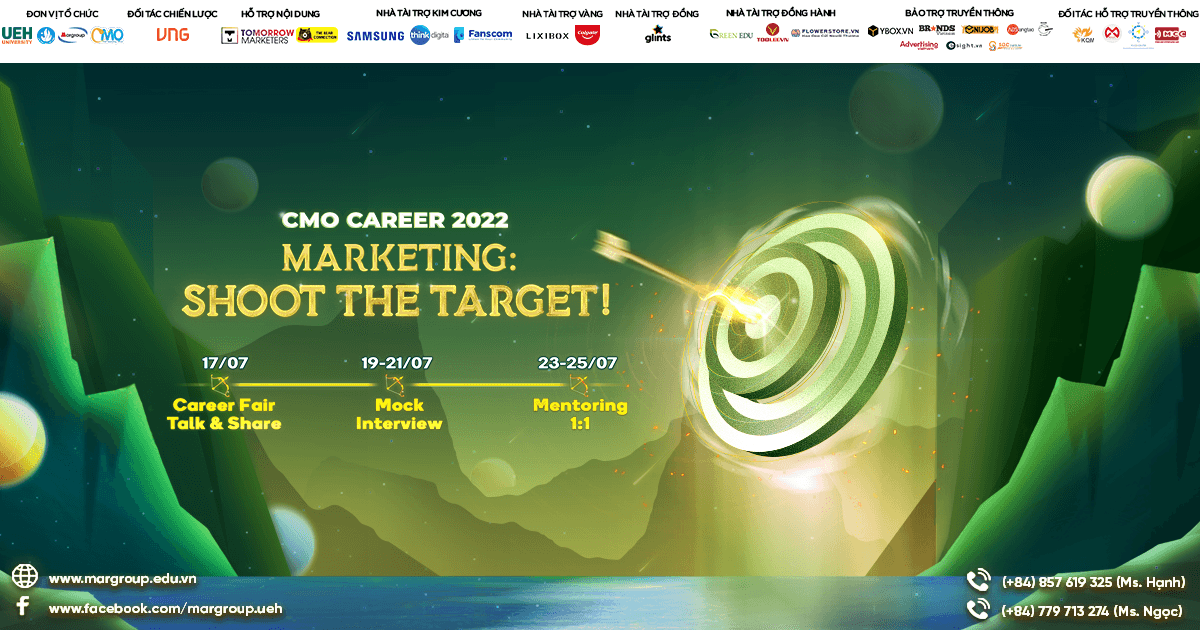 CMO CAREER 2022: "Marketing: Shoot The Target!" - Vào Thế Sẵn Sàng - Mở Màn, Trúng Đích 