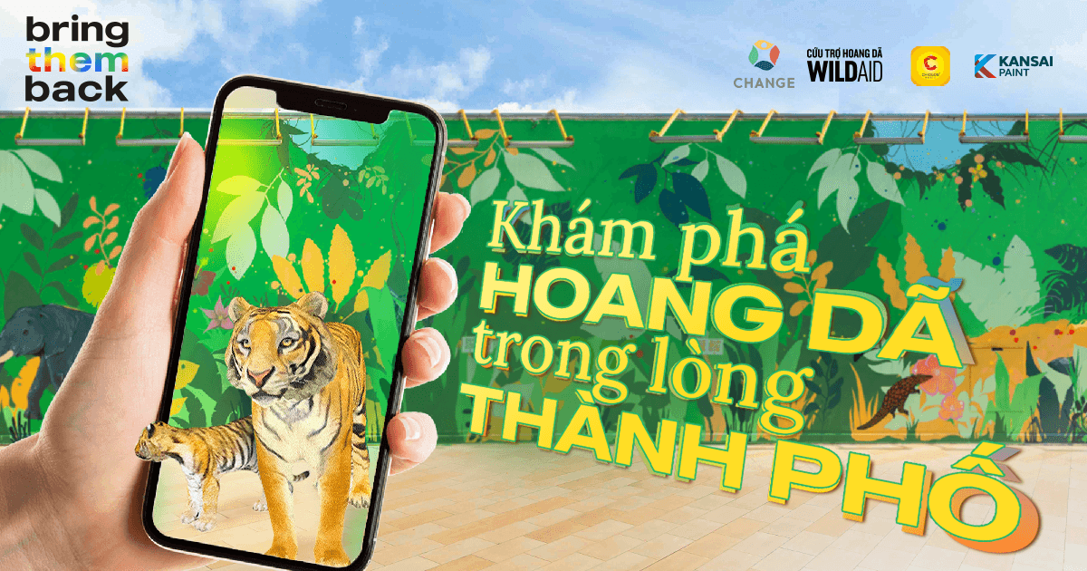 Ra mắt tranh tường nghệ thuật với công nghệ tương tác thực tế ảo kêu gọi bảo vệ thực vật hoang dã