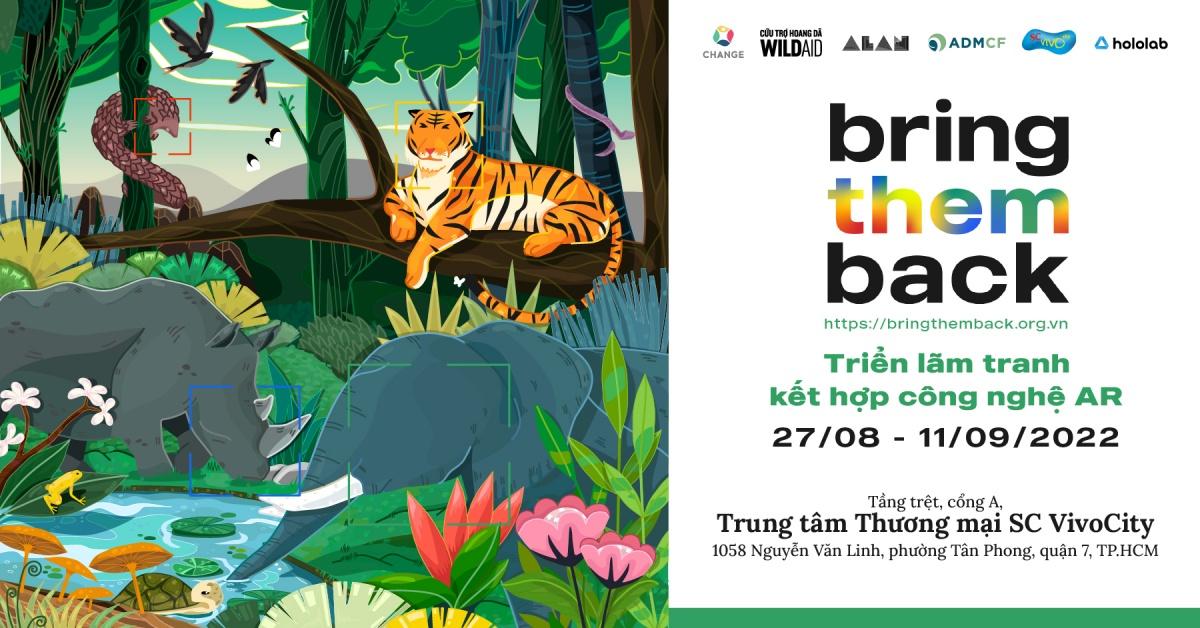 Triển lãm nghệ thuật "Đường Về Hoang Dã" đầy sống động với công nghệ tương tác thực tế ảo
