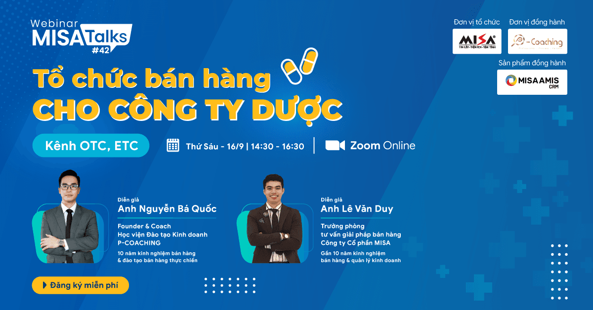 Tổ chức bán hàng hiệu quả cho Công ty Dược (Kênh OTC & ETC)