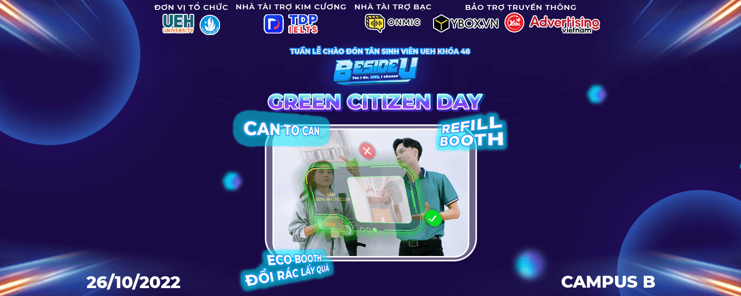 Cùng UEH “tô điểm” cho thiên nhiên tại ngày hội Green Citizen Day - Công dân UEHer “think green and live green”