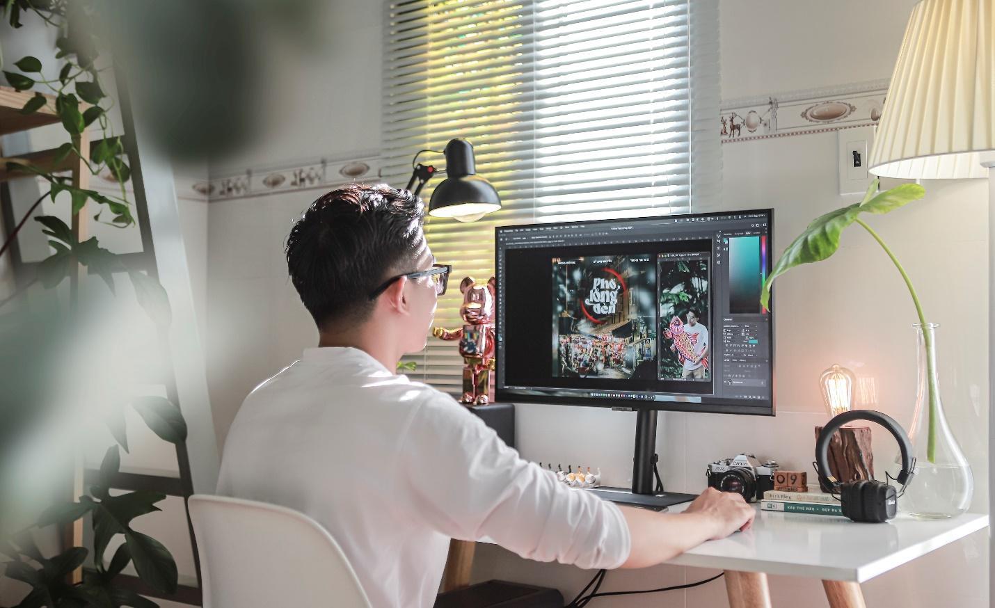 Samsung khởi tạo xu hướng "deep work" với ViewFinity S8, giới sáng tạo không thể bỏ qua