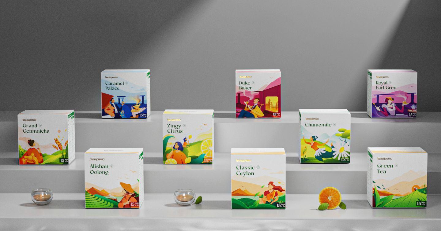 Bao bì mới của Teaespresso: Lấy cảm hứng từ nương chè cao nguyên, gợi nhớ về những buổi tiệc trà cao cấp