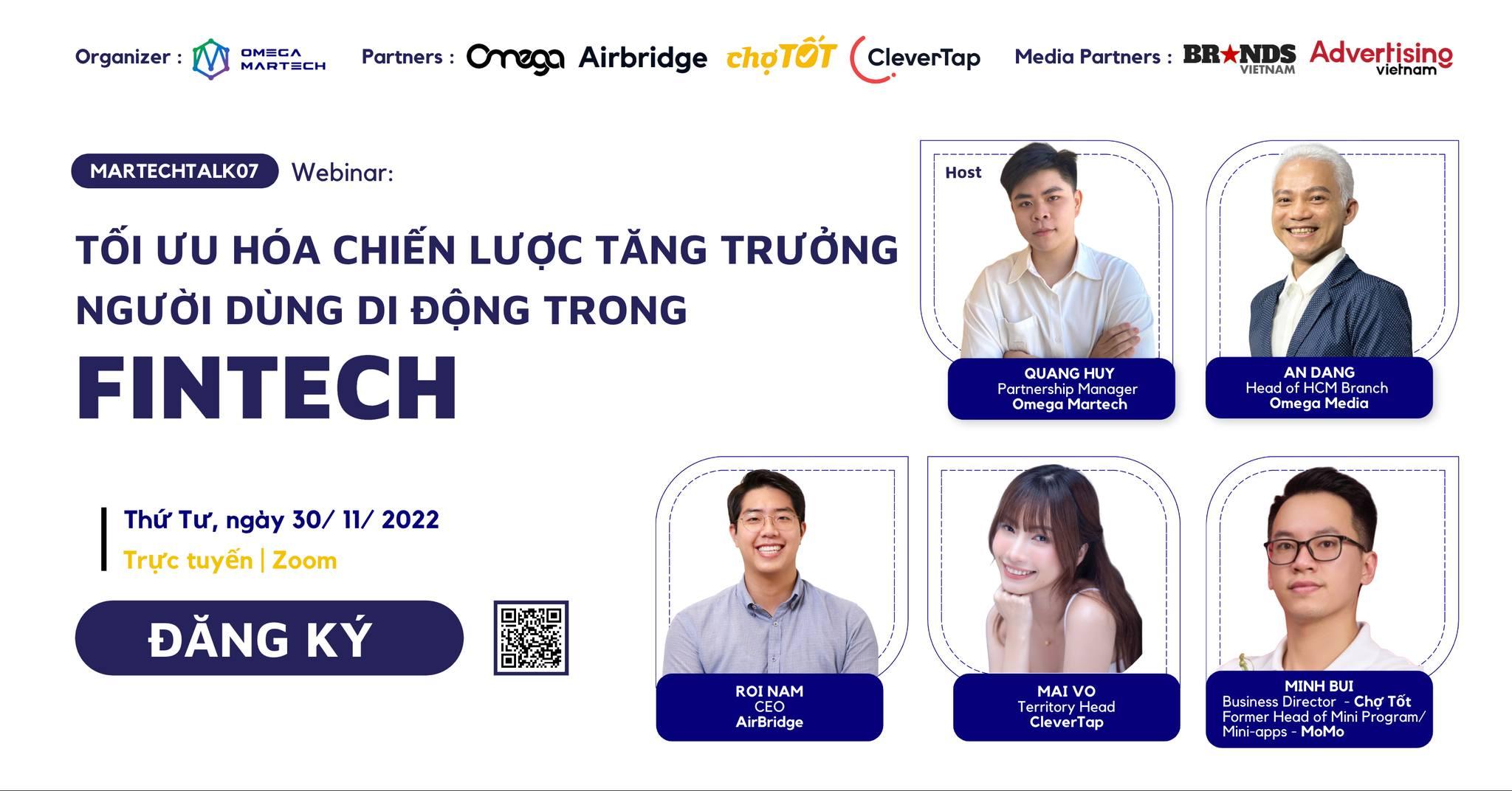 Webinar: Tối ưu hoá chiến lược tăng trưởng người dùng di động ngành Fintech