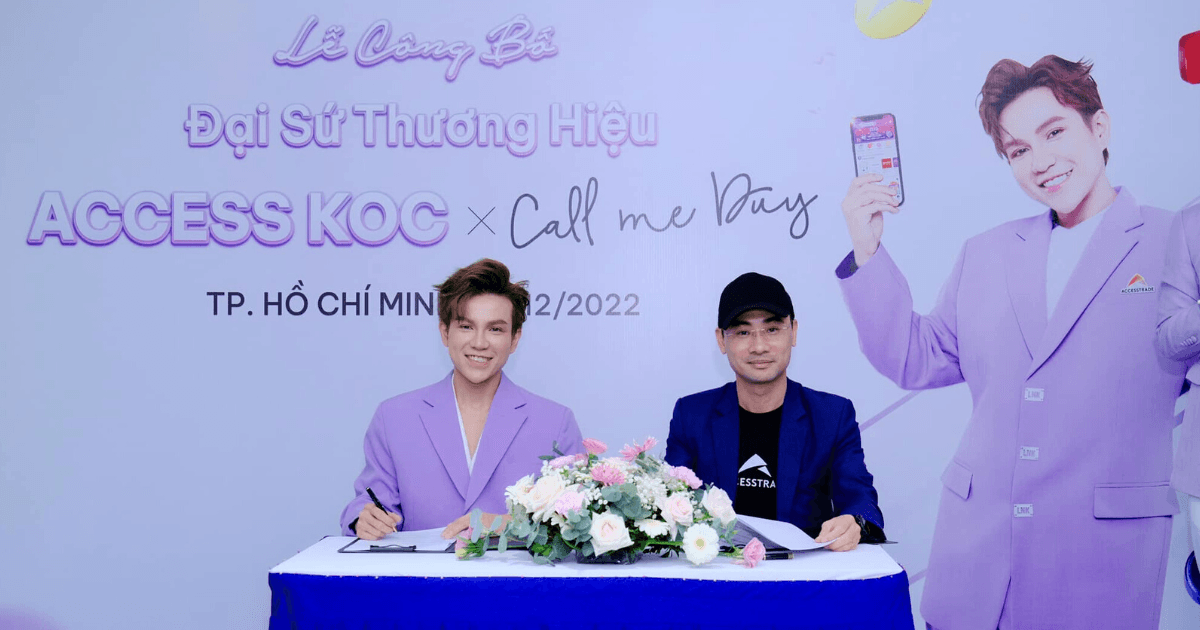 Call me Duy chính thức trở thành Đại sứ thương hiệu ACCESS KOC