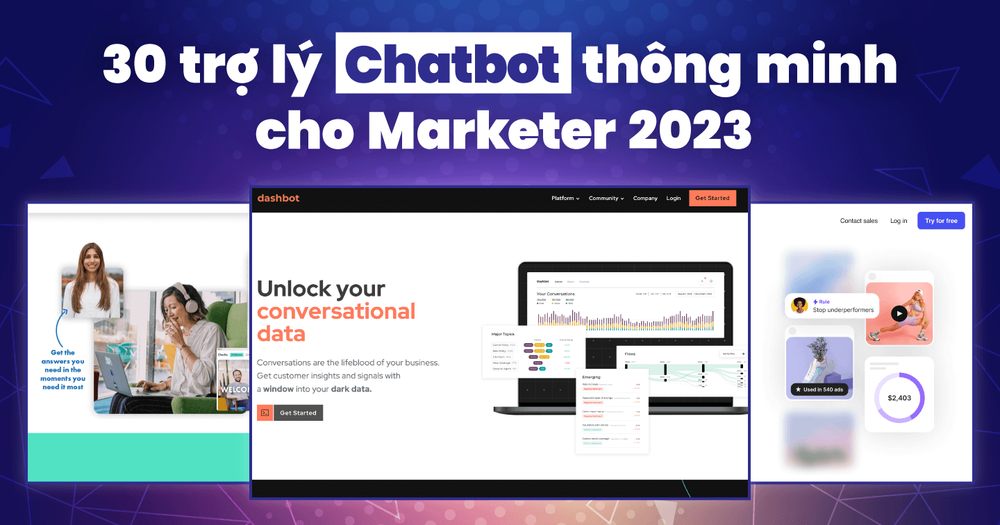 Tự động hóa công việc với 30 trợ lý Chatbot thông minh để giảm thiểu tình trạng quá tải cho Marketer