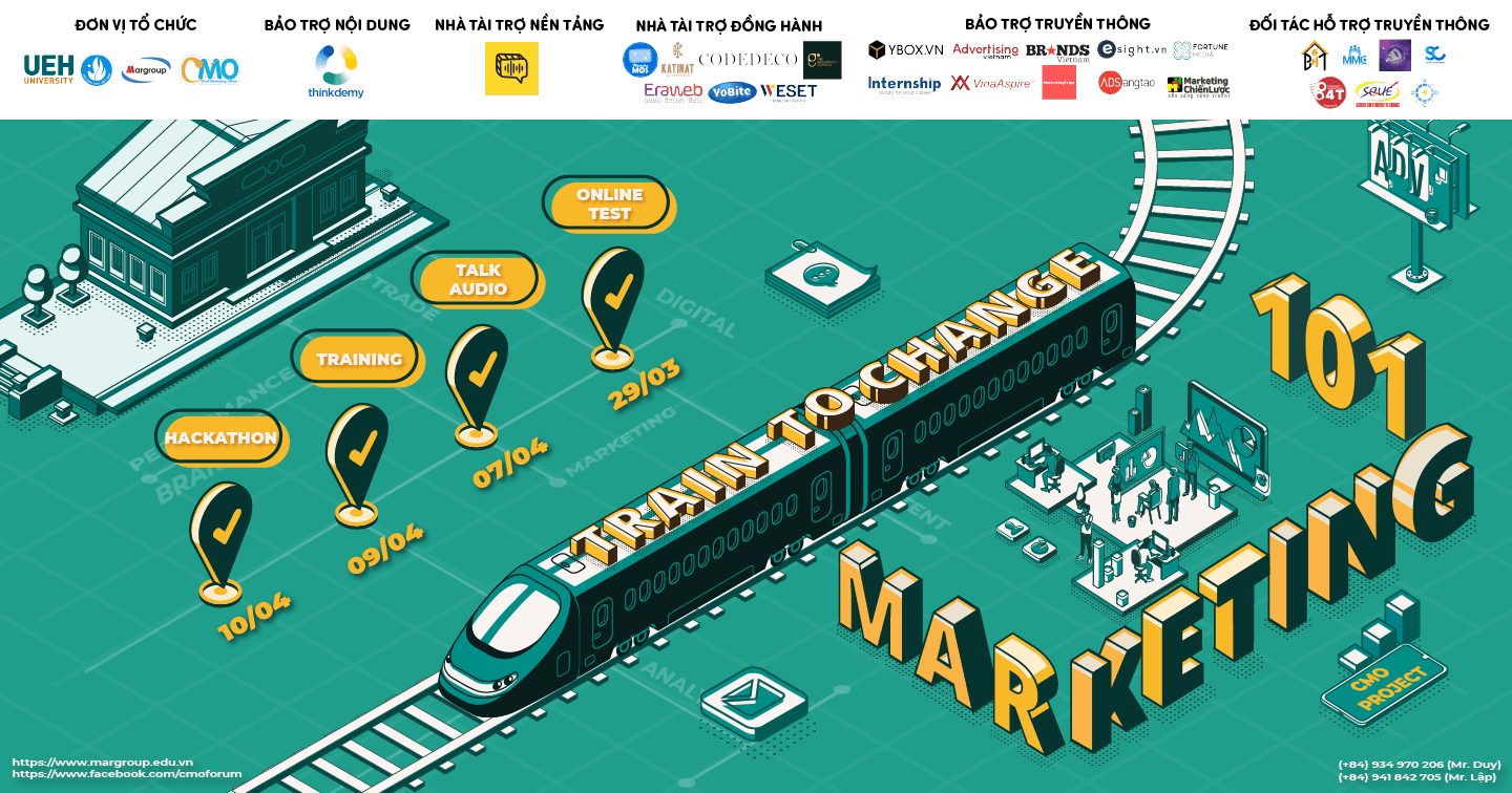 Khởi hành chuyến tàu mang số hiệu “Marketing 101: Train To Change"