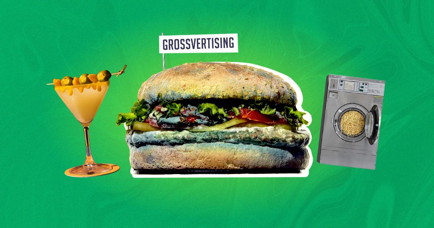 Tái hiện hình ảnh burger ôi thiu, đem mì ăn liền vào máy giặt: Tìm hiểu cách thương hiệu sử dụng Grossvertising để thu hút sự chú ý
