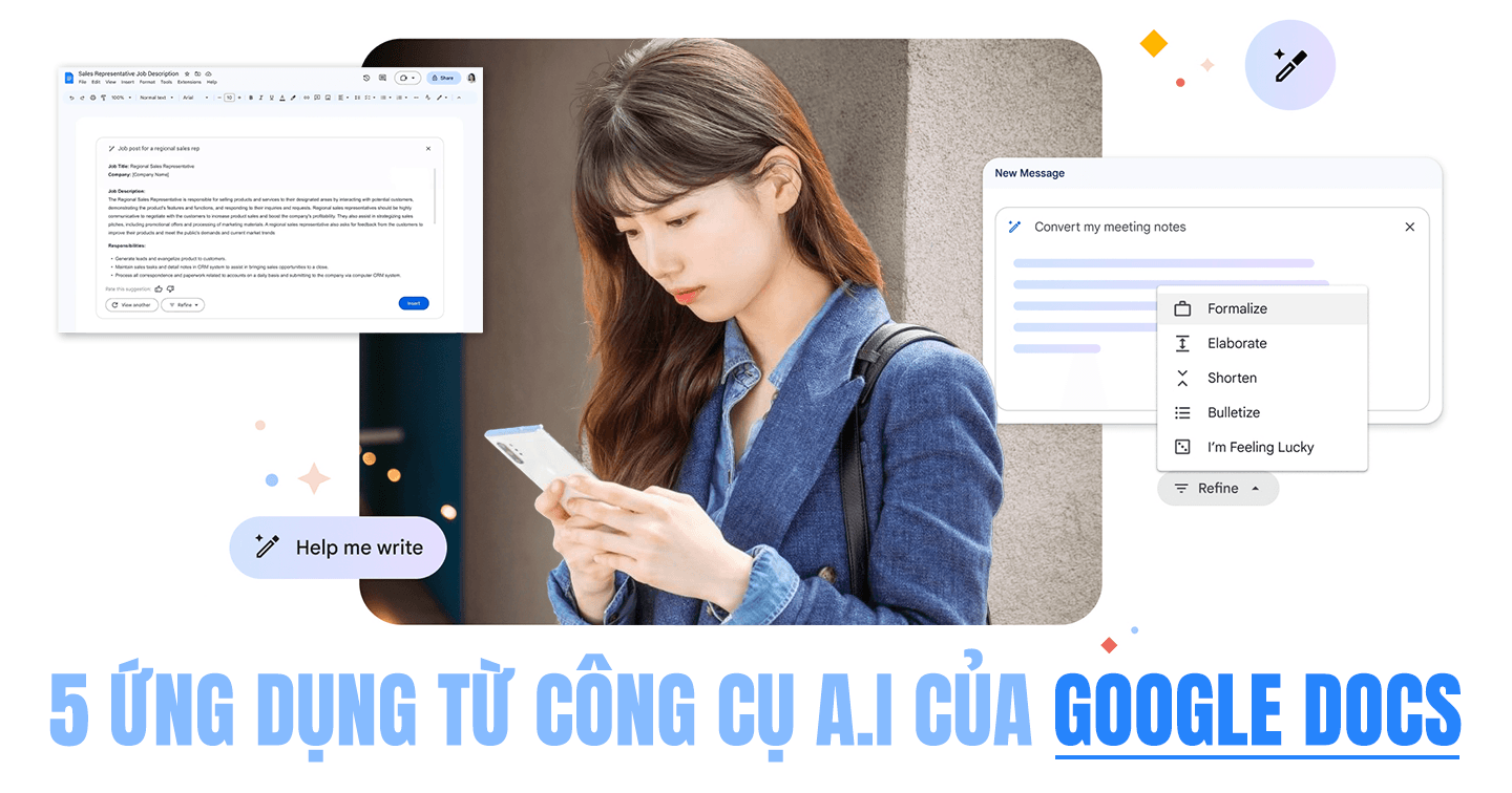 A.I của Google Docs "thần thánh" thế nào? 5 cách ứng dụng Magic Wand để viết email, tuỳ chỉnh nội dung theo giọng văn người dùng